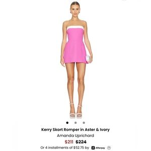 Amanda Uprichard Pink Sleeveless Dress